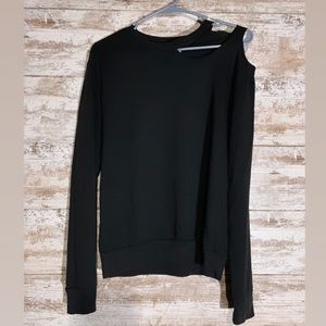 black sweatshirt